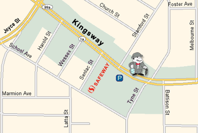 map location of Mr. Payday Easy Loans Inc.